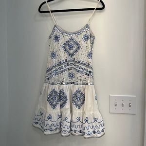 Juliet Dunn embroidered dress